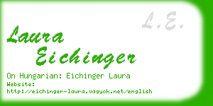 laura eichinger business card